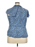 Old Navy 100% Rayon Blue Short Sleeve Blouse Size XXL (tall) - photo 2