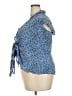 Old Navy 100% Rayon Blue Short Sleeve Blouse Size XXL (tall) - photo 5