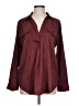 Ann Taylor Burgundy Long Sleeve Blouse Size L - photo 1