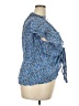Old Navy 100% Rayon Blue Short Sleeve Blouse Size XXL (tall) - photo 4