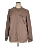 Gap 100% Polyester Solid Brown Long Sleeve Blouse Size XL - photo 1