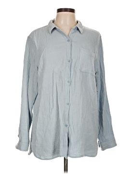 Anne Klein Long Sleeve Button Down Shirt