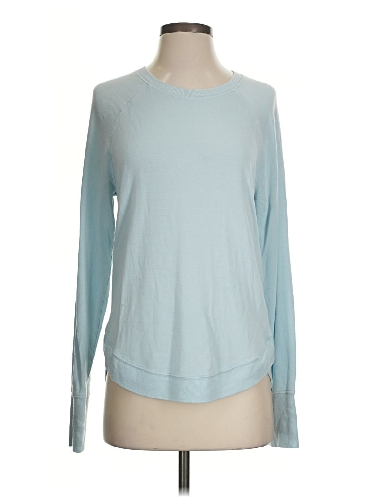 Pre-owned Athleta Long Sleeve T-shirt In Blue