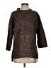 Dylan 100% Polyester Tweed Brown Pullover Sweater Size S - photo 1