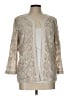 Chico's 100% Polyester Ivory Cardigan Size Lg (2) - photo 1