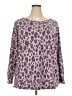 Dear Scarlett Animal Print Pink Pullover Sweater Size 2X - photo 1