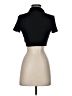 Shein Black Short Sleeve Turtleneck Size S - photo 2