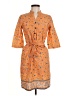 Assorted Brands Paisley Orange Casual Dress Size M - photo 1