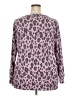 Dear Scarlett Animal Print Pink Pullover Sweater Size 2X - photo 2
