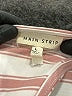 Main Strip Stripes Silver Tan Casual Dress Size L - photo 7