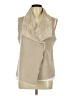 Dylan 100% Polyester Tan Faux Fur Vest Size M - photo 1