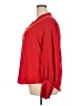 Chico's 100% Polyester Red Long Sleeve Blouse Size 4 (20/22) - photo 5