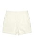 Gloria Vanderbilt Solid Ivory Khaki Shorts Size 10 - photo 1