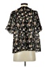Everleigh 100% Polyester Floral Black Short Sleeve Blouse Size S - photo 2