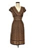 City Triangles Print Brown Casual Dress Size M - photo 1