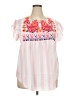 Unbranded Pink Short Sleeve Blouse Size 2XL - photo 1