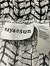 Raya Sun 100% Rayon Chevron-herringbone Silver Casual Pants Size L - photo 7