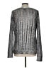 BCBGMAXAZRIA 100% Polyester Metallic Silver Cardigan Size L - photo 2