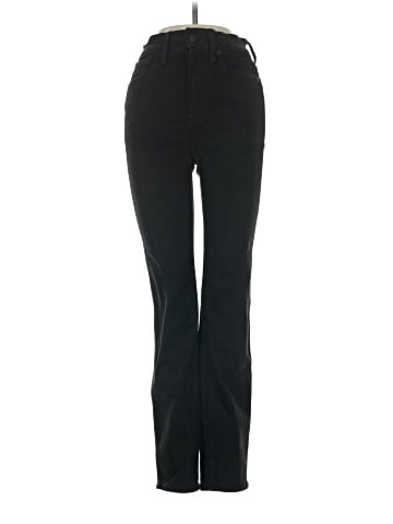 Madewell Stovepipe Jeans in Black Rinse Wash (view 1)