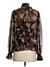 Evereve Brown Long Sleeve Blouse Size S - photo 2