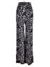 The ZigZag Stripe Animal Print Silver Casual Pants Size L - photo 2