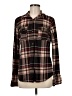 New York Laundry Brown Long Sleeve Button-Down Shirt Size M - photo 1