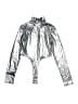 Forever 21 Metallic Silver Long Sleeve Blouse Size M - photo 2