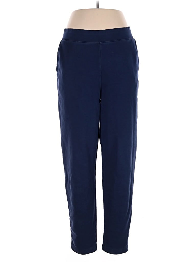 Pre-owned Lands' End Track Pants In Blue
