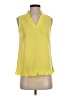 Jade 100% Polyester Yellow Sleeveless Blouse Size S (estimated) - photo 1