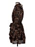 Anne Klein 100% Polyester Animal Print Brown Cocktail Dress Size 0 Petite - photo 5