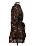 Anne Klein 100% Polyester Animal Print Brown Cocktail Dress Size 0 Petite - photo 4