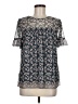 Max Studio Blue Short Sleeve Blouse Size M (estimated) - photo 1