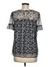 Max Studio Blue Short Sleeve Blouse Size M (estimated) - photo 2