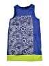 Kidpik 100% Polyester Graphic Blue Dress Size 14 - photo 1