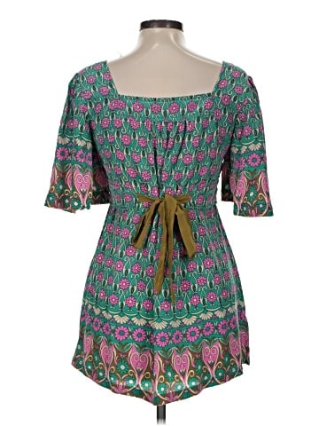 Plenty By Tracy Reese 3/4 Sleeve Silk Top (view 2)