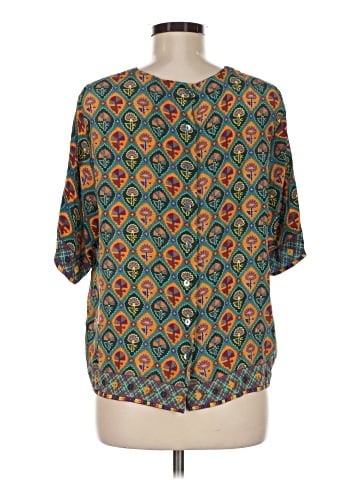 Tanvi Kedia Short Sleeve Silk Top (view 2)