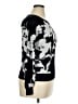 White House Black Market Floral Black Pullover Sweater Size XL - photo 4