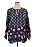 Tolani 100% Modal Blue Long Sleeve Blouse Size XL - photo 1