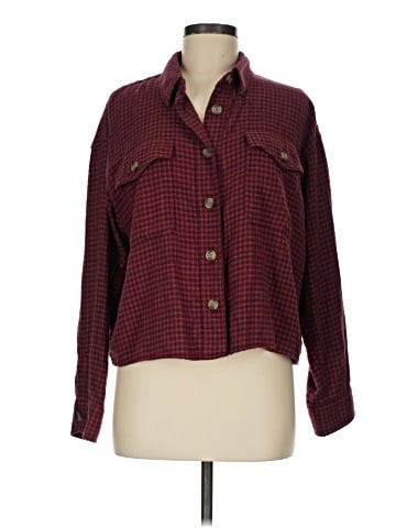 American Eagle Outfitters Long Sleeve Button-Down Shirt (view 1)