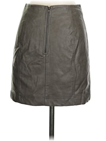 She + Sky Faux Leather Skirt (view 2)