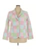Talbots 100% Cotton Checkered-gingham Pink Blazer Size 18 - photo 1