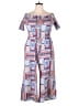 HAUTE FOX Graphic Blue Jumpsuit Size 1X - photo 1