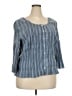 Norton Studio Blue 3/4 Sleeve Blouse Size 20 - photo 1