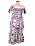 HAUTE FOX Graphic Blue Jumpsuit Size 1X - photo 2