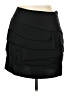 H&M 100% Polyester Solid Black Casual Skirt Size 10 - photo 1