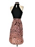 Shein 100% Polyester Polka Dots Brown Cocktail Dress Size 4 - photo 2