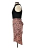 Shein 100% Polyester Polka Dots Brown Cocktail Dress Size 4 - photo 5