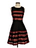 Ark & Co. 100% Polyester Stripes Black Cocktail Dress Size S - photo 1
