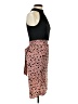 Shein 100% Polyester Polka Dots Brown Cocktail Dress Size 4 - photo 4