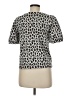 Ann Taylor LOFT Animal Print Silver Short Sleeve Blouse Size M - photo 2